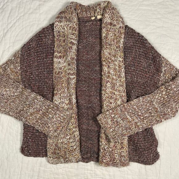 Anthropologie’s Moth Wool Blend Open Front Knit Cardigan size Medium - Picture 2 of 10